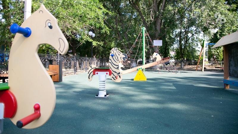 Спортплощадку отремонтировали в селе Новоалександровского округа