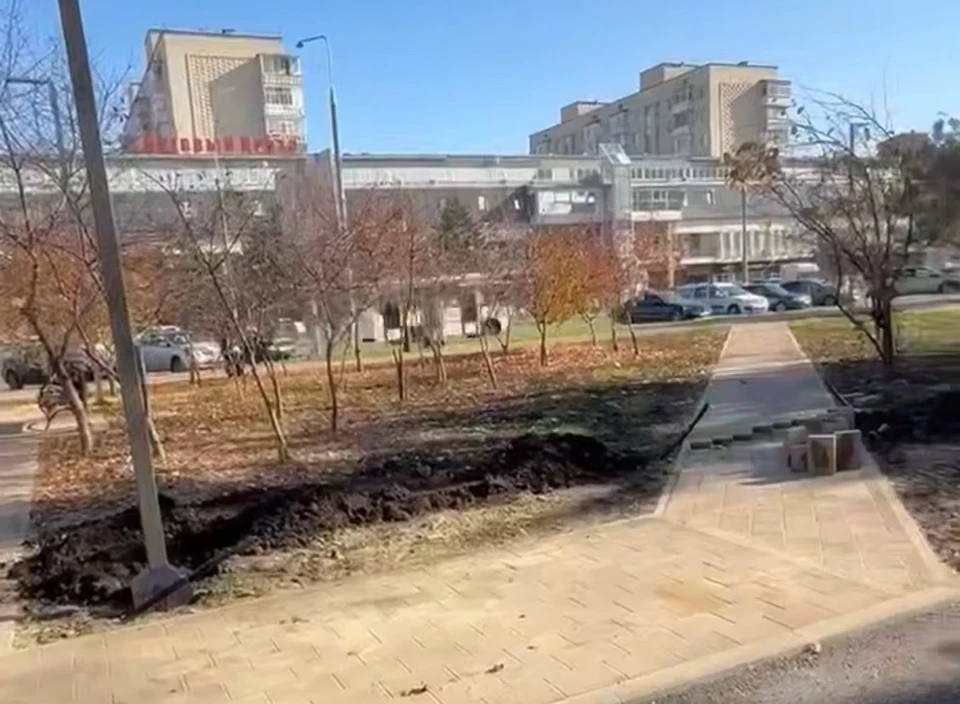 В Невинномысске завершается благоустройство сквера на улице Гагарина0