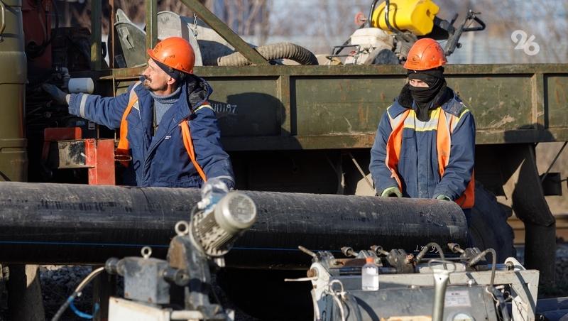 В Шпаковском округе строят ещё один водовод протяжённостью 800 метров