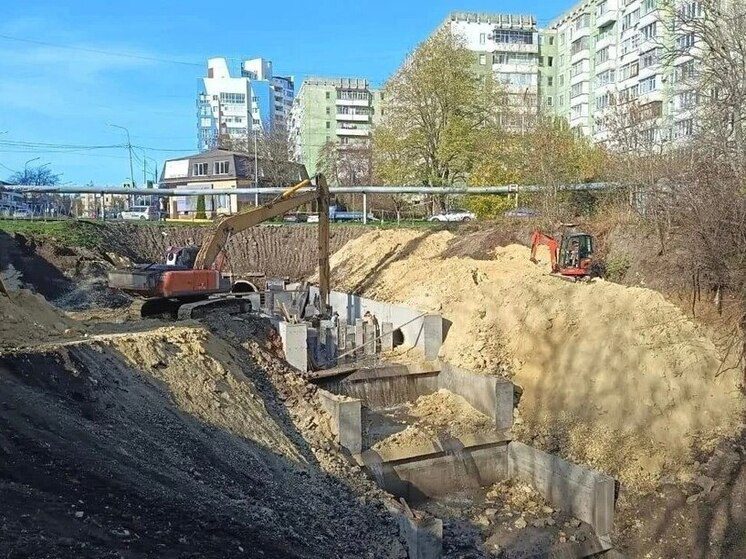 В Ставрополе завершается ремонт большой ливневки у русла реки Мамайка