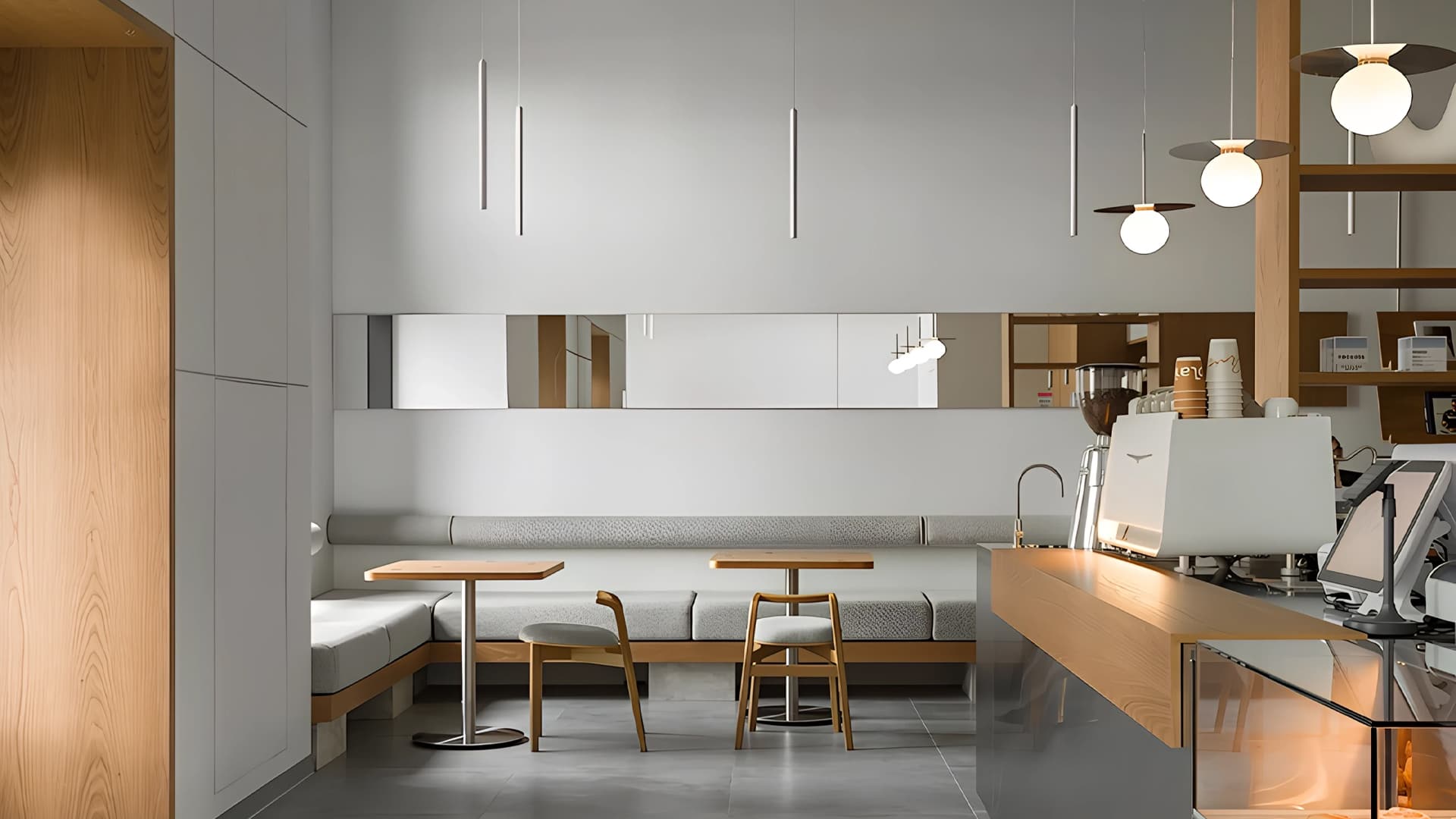 Воздушный интерьер московской кофейни — проект студии Quadrum Воздушный интерьер московской кофейни — проект студии Quadrum