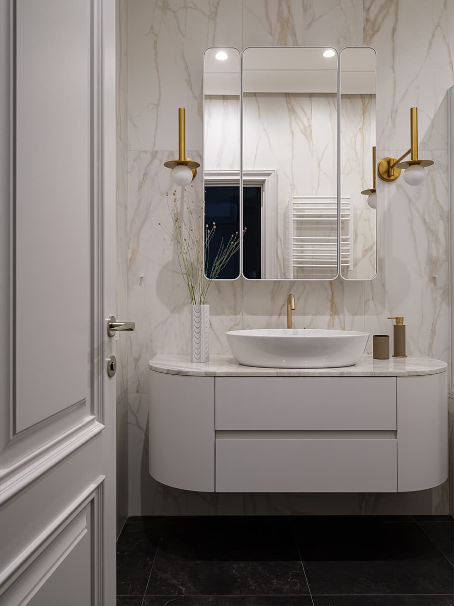 Элегантный интерьер с тонкими отсылками к классическому стилю — проект Кати Гербер