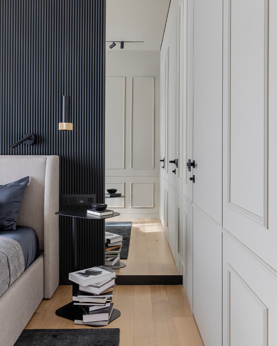 Цветовые переходы и легкие контрасты в интерьере квартиры для семьи — проект Анны и Максима Илющенко