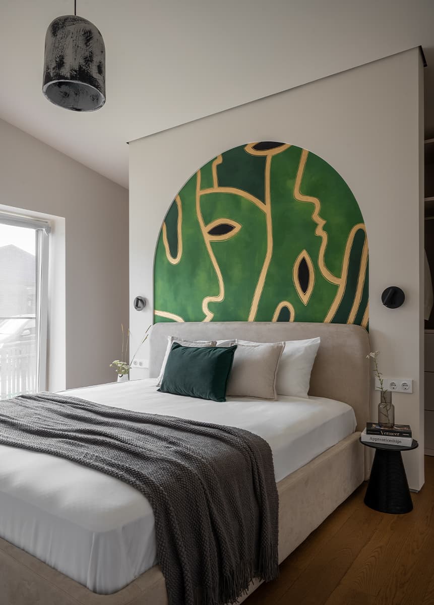 Авторские панно и природные цвета в интерьере загородного дома — проект Анастасии Давиденко