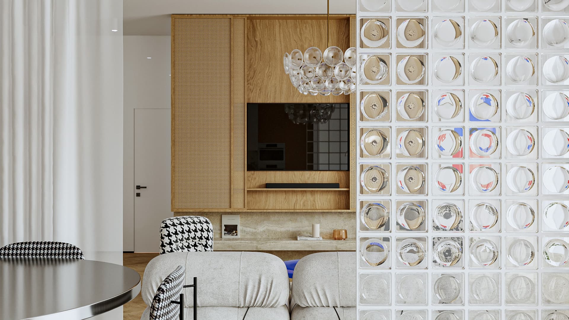 Яркие предметы искусства и черно-белые контрасты в интерьере московской квартиры — проект Zil Architects Яркие предметы искусства и черно-белые контрасты в интерьере московской квартиры — проект Zil Architects