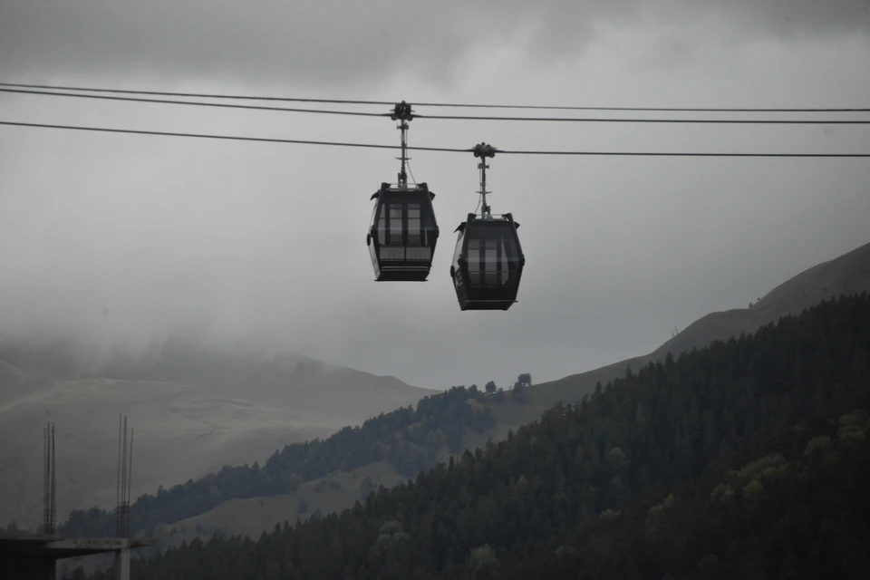 Канатную дорогу закрыли в Кисловодске из-за ухудшения погоды0