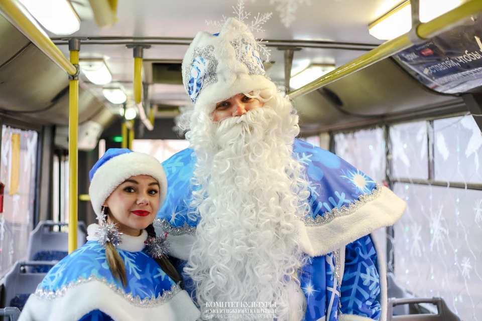 По улицам Ставрополя проедет новогодний троллейбус с Дедом Морозом0