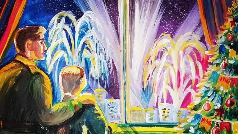 Рисунок 12-летней ставропольской школьницы станет новогодней открыткой