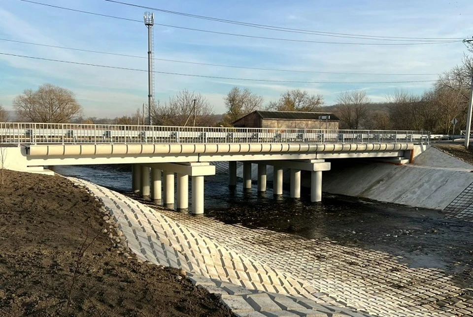 Стратегически важный для региона мост реконструировали в селе на Ставрополье0