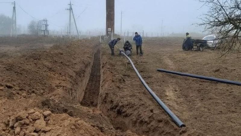 В хуторе Курского округа заменили 2 км уличного водопровода