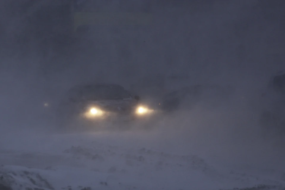 В Изобильненском округе Ставрополья из-за непогоды перекрыли участок дороги0