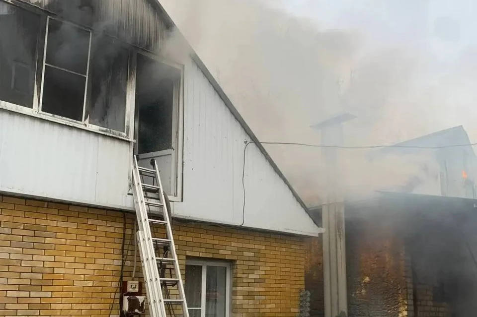 В Кисловодске из-за пожара пострадала пенсионерка0