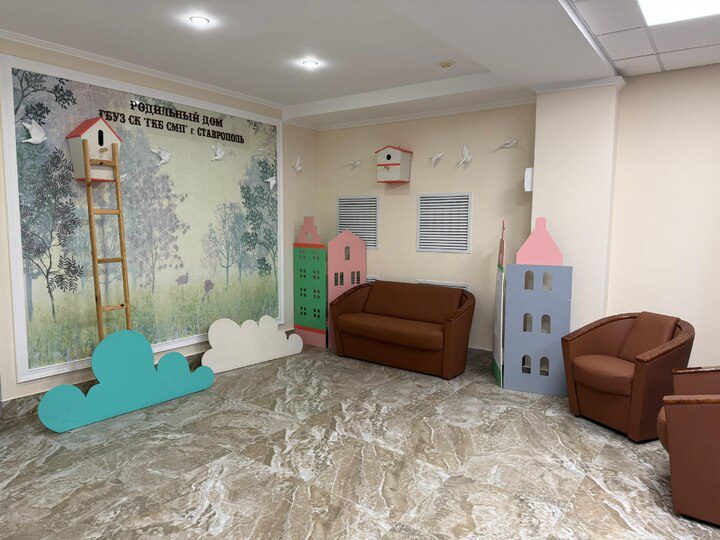 В клинической больнице скорой медпомощи в Ставрополе открыли обновленный главный вход в роддом  Ставрополь (Кавказ)1
