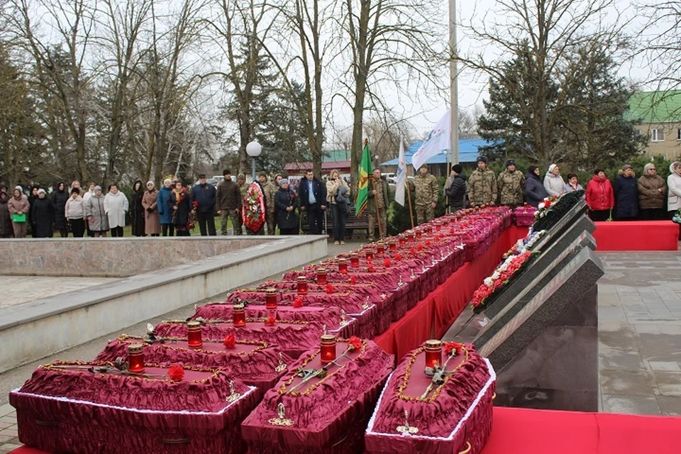 В селе на Ставрополье перезахоронили останки воинов Великой Отечественной войны0