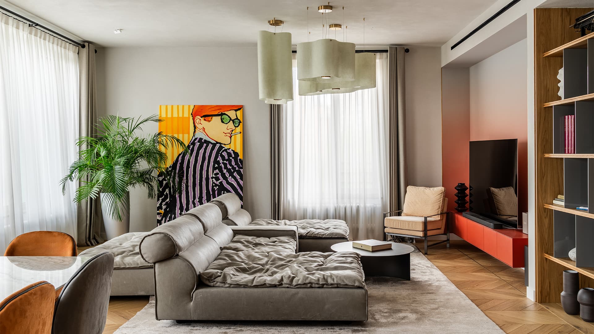 Оммаж «дому коллекционера» в интерьере квартиры для взыскательного заказчика — проект Ксении Александровой и студии «Нечаев и сенчугов»