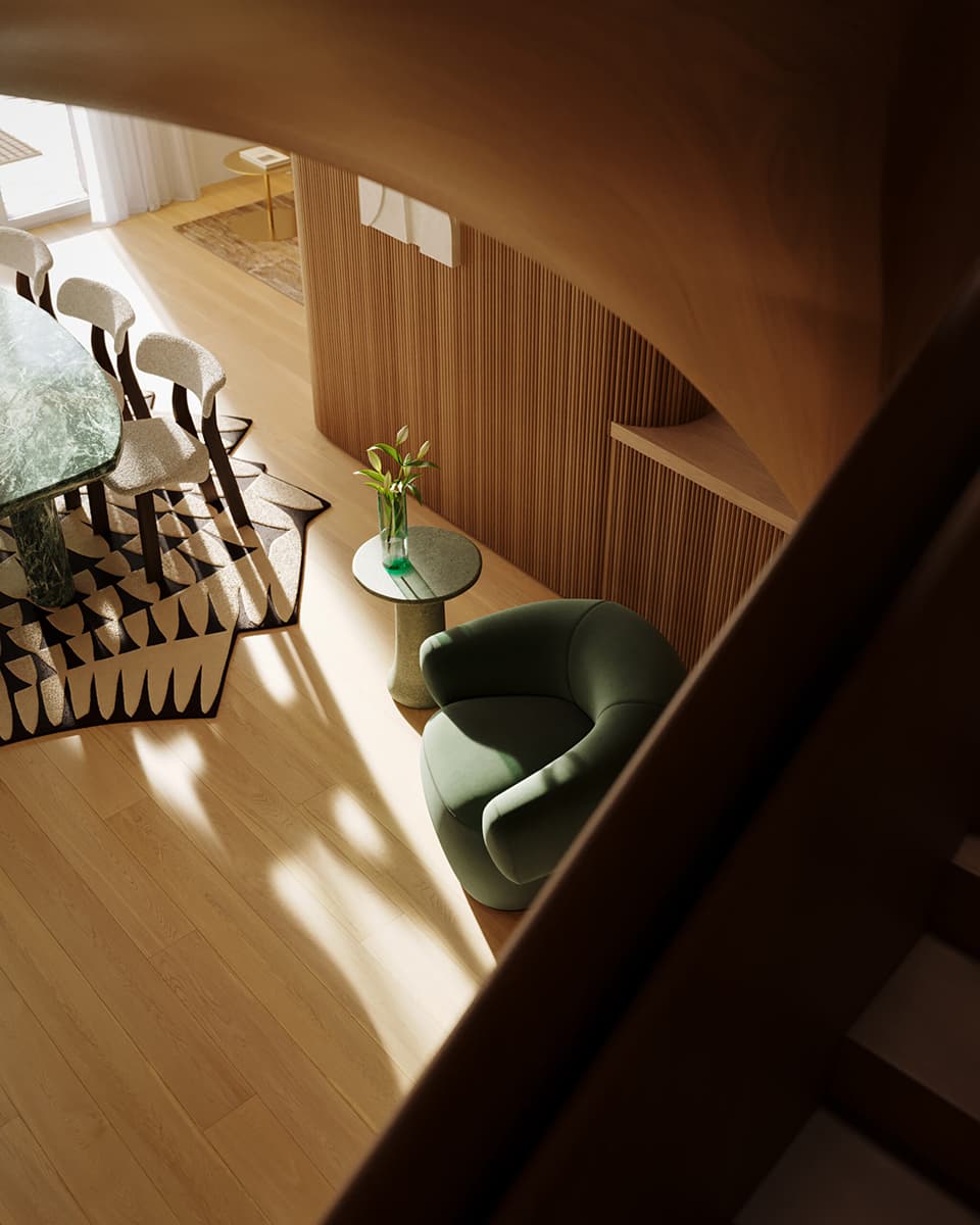 Диалог благородных материалов в интерьере клубного дома — проект Патрисии Уркиолы