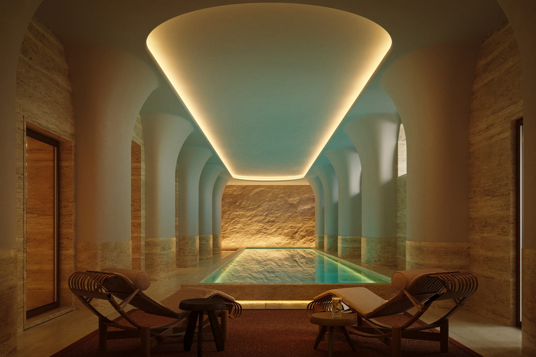 Диалог благородных материалов в интерьере клубного дома — проект Патрисии Уркиолы