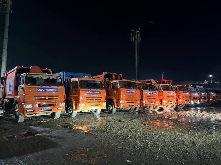 Автопарк чеченского регоператора «Оникс» пополнился 11 новыми мусоровозами