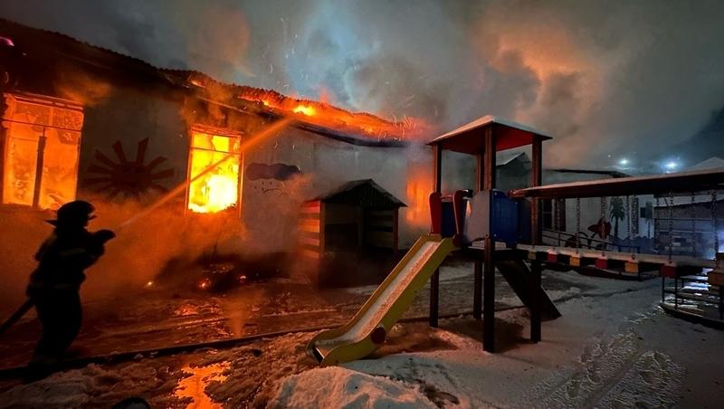Детский сад сгорел в селе Дагестанаи в ночь на 14 января
