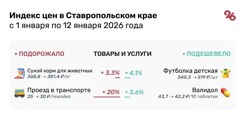 Огурцы и проезд в троллейбусах подорожали на Ставрополье с начала января