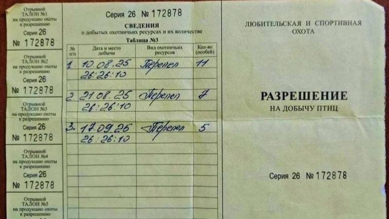 Отчётов о добытой дичи ждут от охотников Ставрополья до 22 января &mdash; минприроды
