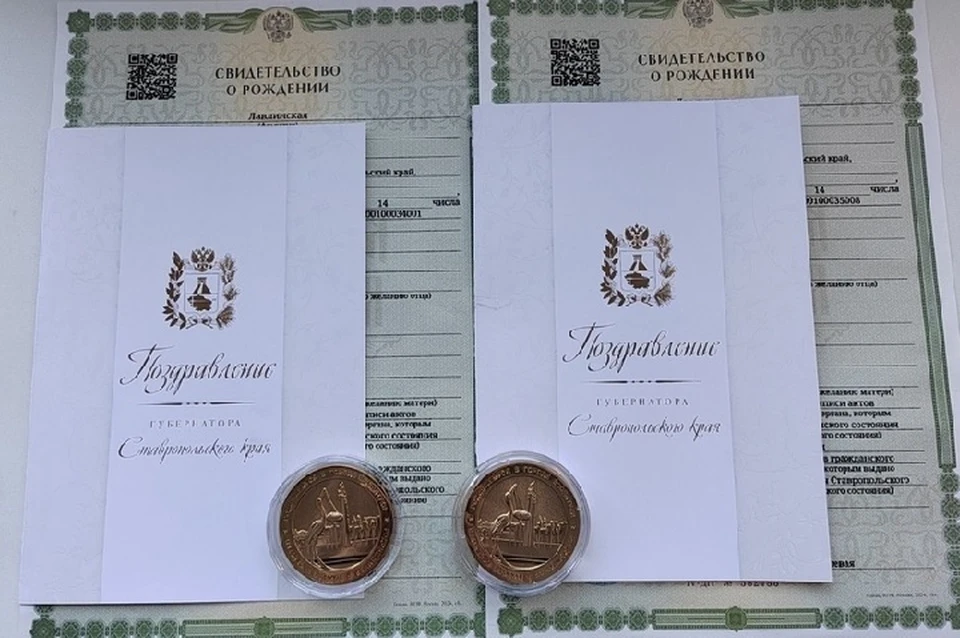 Первая на Ставрополье в 2026 году двойня родилась в Ессентуках0