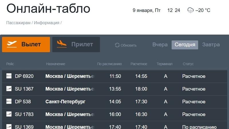 Рейсы в Ставрополе и Минводах задерживаются из-за непогоды в аэропортах вылета