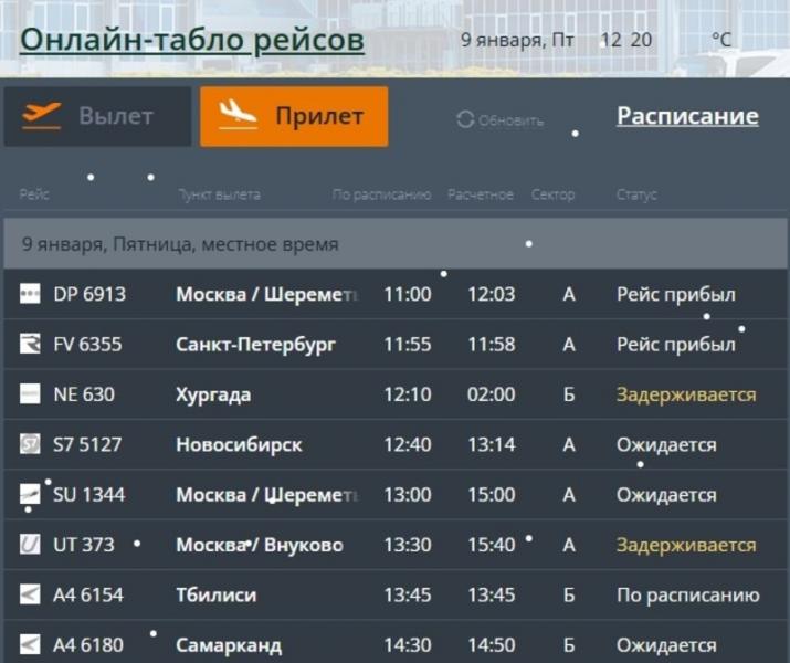 Рейсы в Ставрополе и Минводах задерживаются из-за непогоды в аэропортах вылета