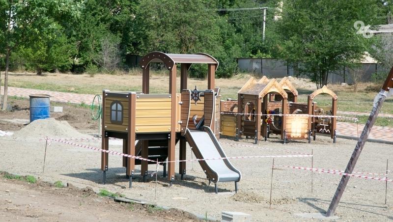 Спортплощадку обновили в посёлке Новоалександровского округа