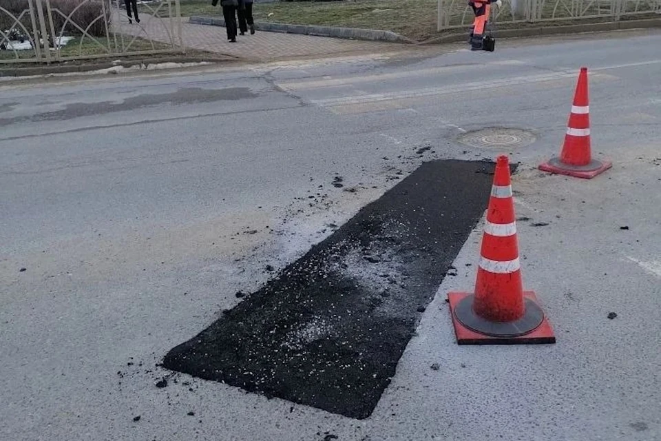 В Ставрополе начался зимний ямочный ремонт дорог0