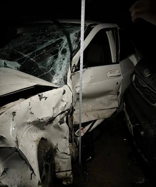 Водитель ранен в тройном ДТП из-за иномарки, которую занесло под Невинномысском