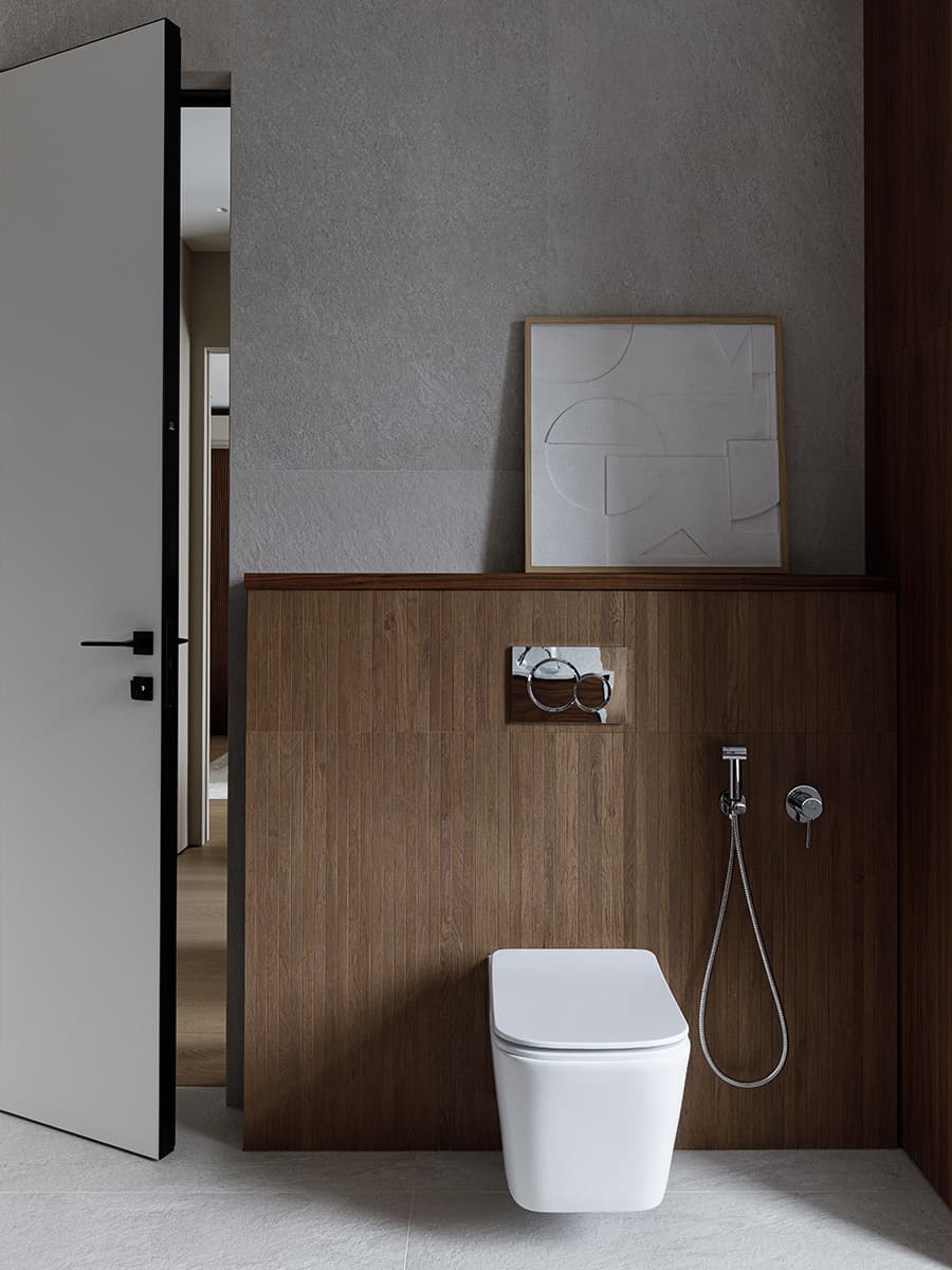 Интерьеры санузлов с отдельно стоящей ванной