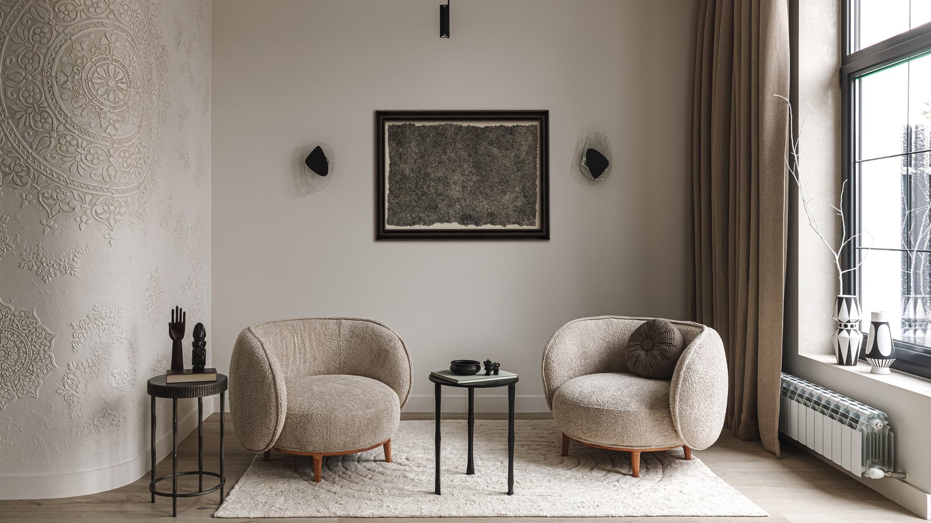 Красочные акценты в интерьере дома в Алматы — проект Илоны Курбановой Красочные акценты в интерьере дома в Алматы — проект Илоны Курбановой