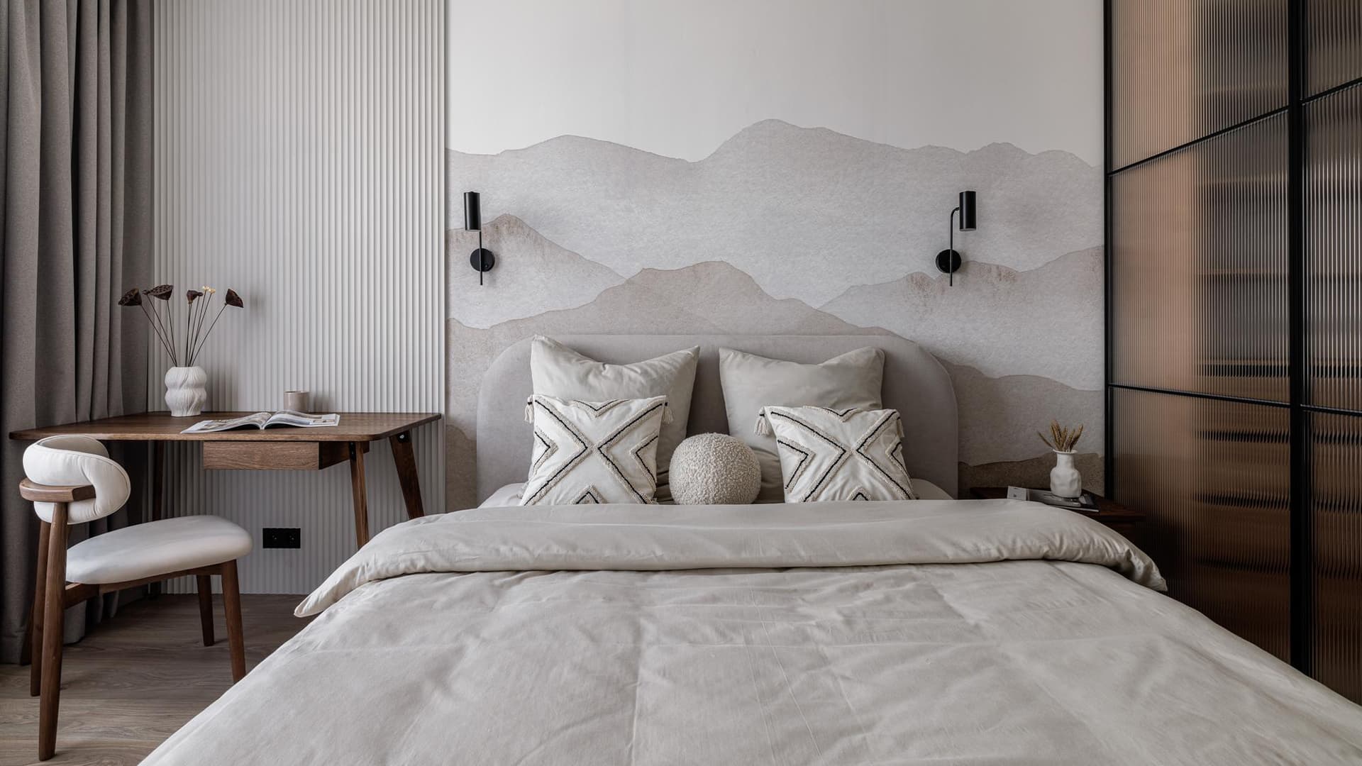 Сдержанный интерьер квартиры для молодой пары — проект Елизаветы Краснопёровой