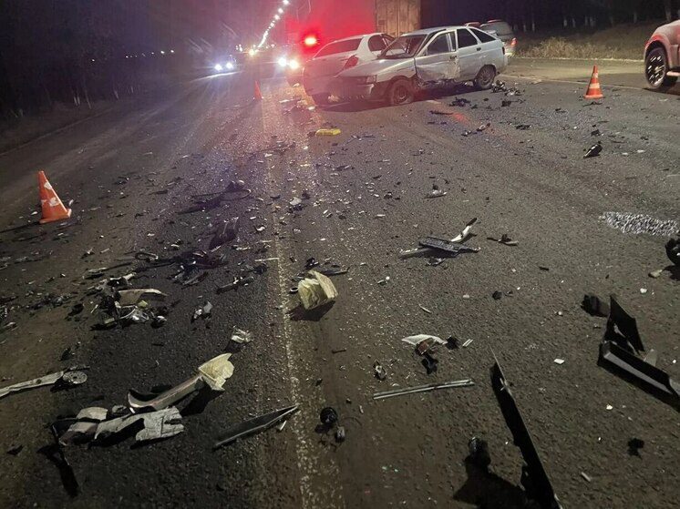 Автоавария с участием пяти автомобилей произошла под Ставрополем