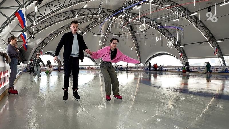 Более 16 тыс. человек посетили ледовый каток в центре Ставрополя в январе
