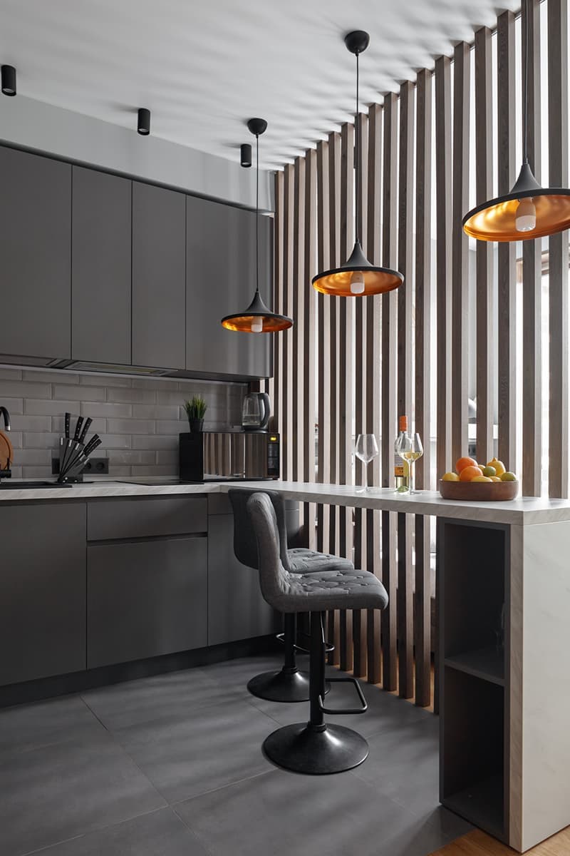 Кухни в интерьерах небольших квартир и студий