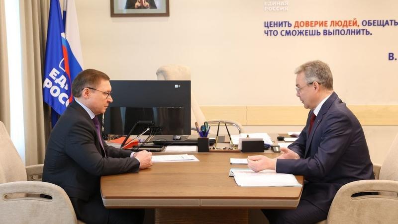 Глава Ставрополья обсудил с секретарём генсовета «Единой России» народные проекты