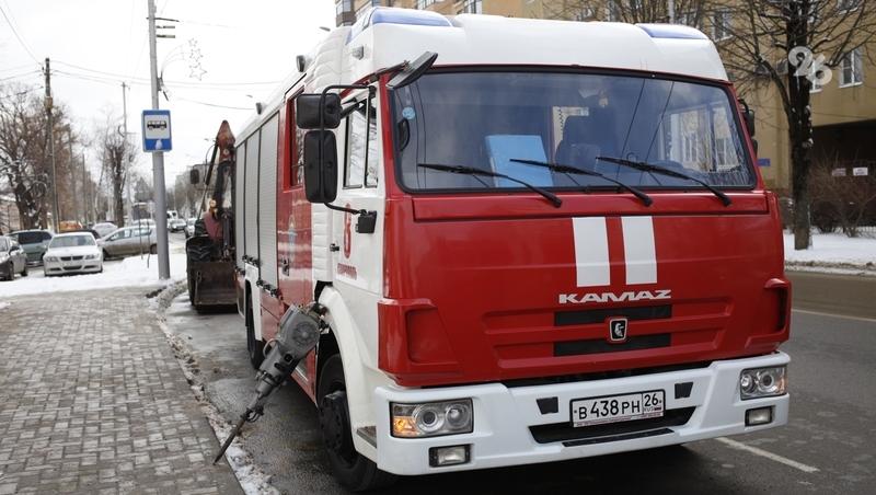 Пожар около военного госпиталя потушили в Кисловодске