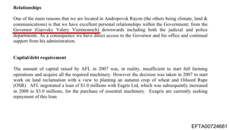 Ставропольская агрофирма и Валерий Гаевский упомянуты в файлах Эпштейна