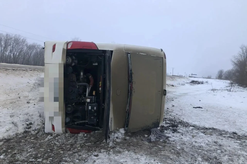 В ДТП с рейсовым автобусом на Ставрополье пострадали четыре человека0