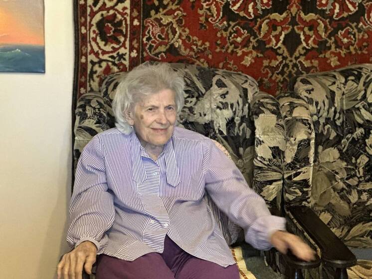 В Кисловодске поздравили с наступающим 23 февраля 101-летнюю ветерана войны