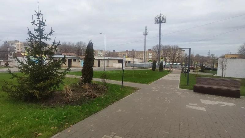 В Солнечнодольске благоустроили сквер по улице Энергетиков