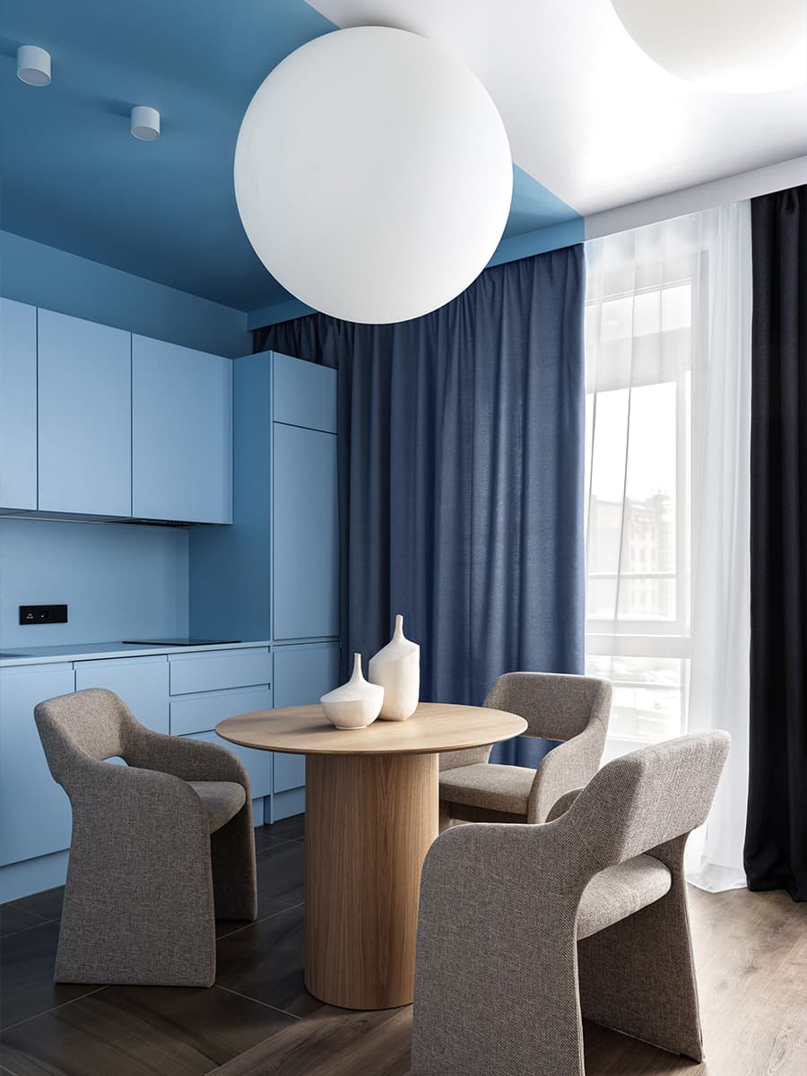 Интерьеры в технике колор-блокинг