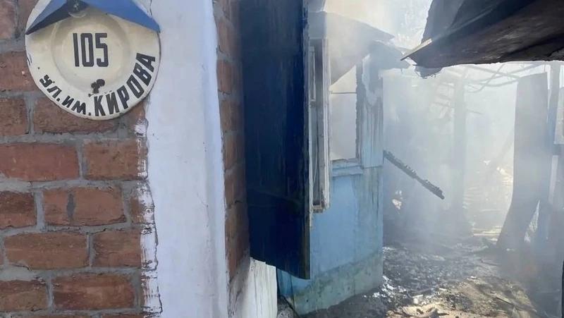 Пожар в частном доме по ул. Кирова в Невинномысске потушили