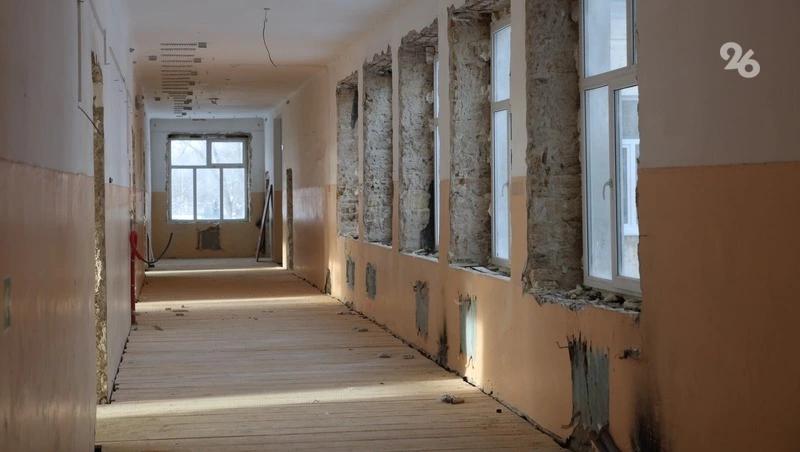 В Петровском округе капитально ремонтируют поселковую среднюю школу