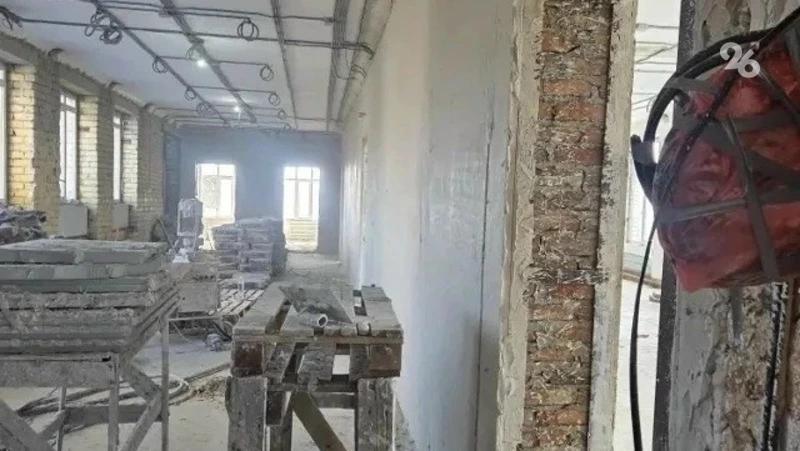 В посёлке Петровского округа продолжают капитально ремонтировать школу