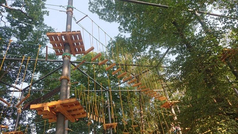 Верёвочный городок открыли в парке Кисловодска