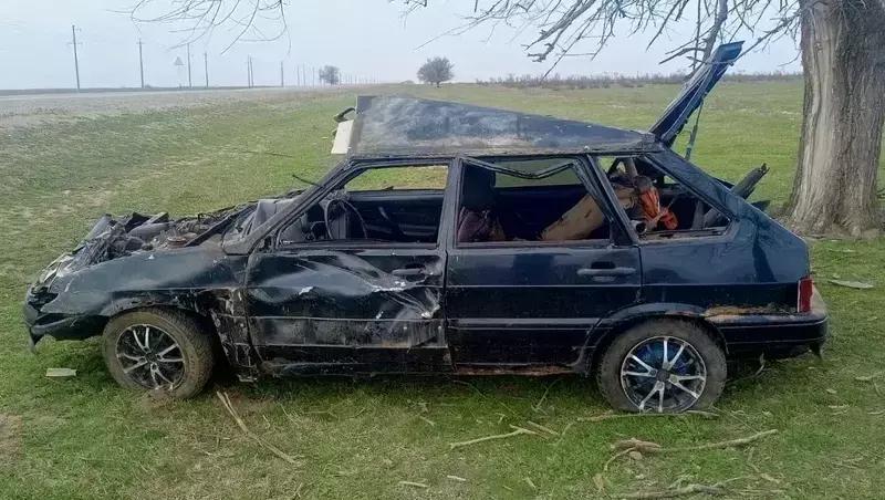 Водитель гнал по трассе на Ставрополье и перевернулся с двухлетним ребёнком