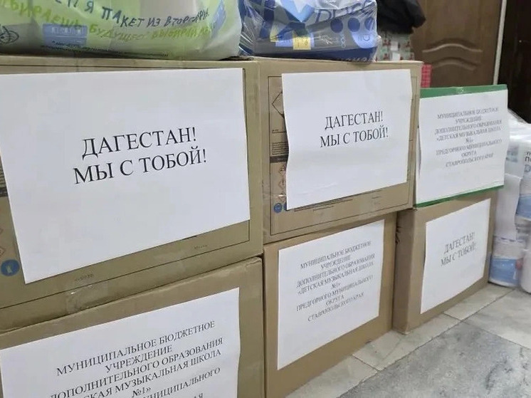 Ставрополье направило в Дагестан гуманитарный груз весом 20 тонн